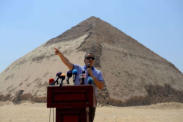 Egypt opens two ancient pyramids, unveils new finds