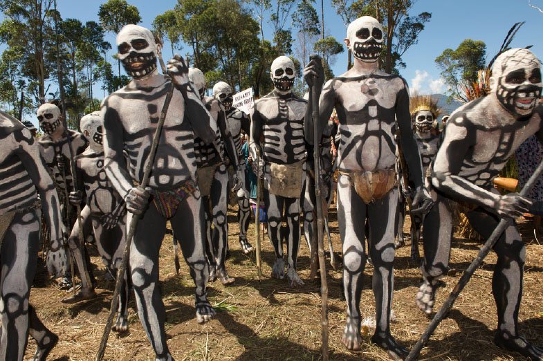 Dancing With The Dead: Meet The Chimbu Skeleton Dancers of Papua New Guinea 