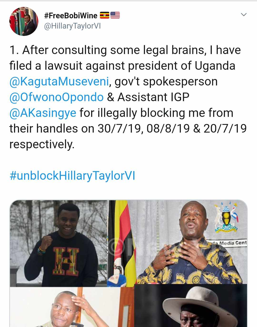 Ugandan Studying in Harvard Sues President Museveni for Blocking Him on Twitter