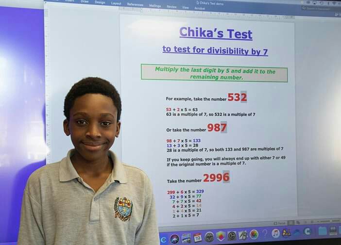 12 Year Old Nigerian Boy Awarded for Discovering New Maths Formula