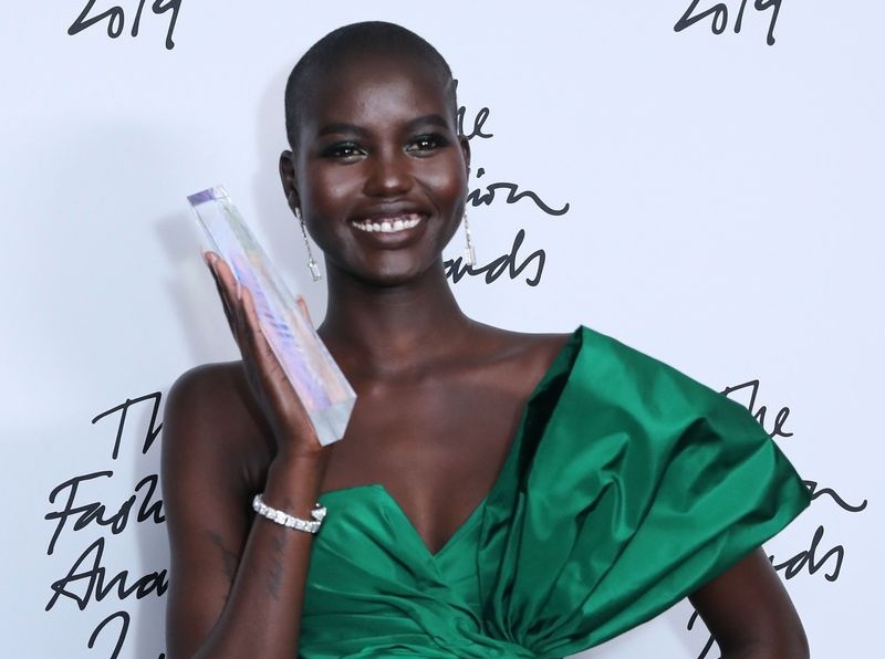 South Sudanese Model Adut Akech Wins Model of the Year in British Fashion Awards 2019