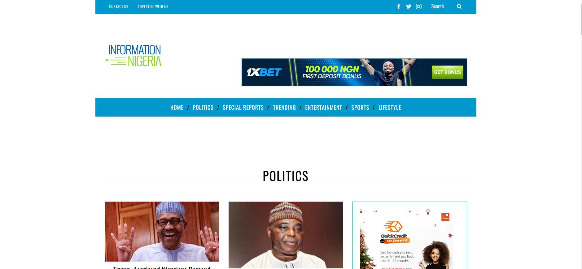 Most popular news site im Nigeria 2021
