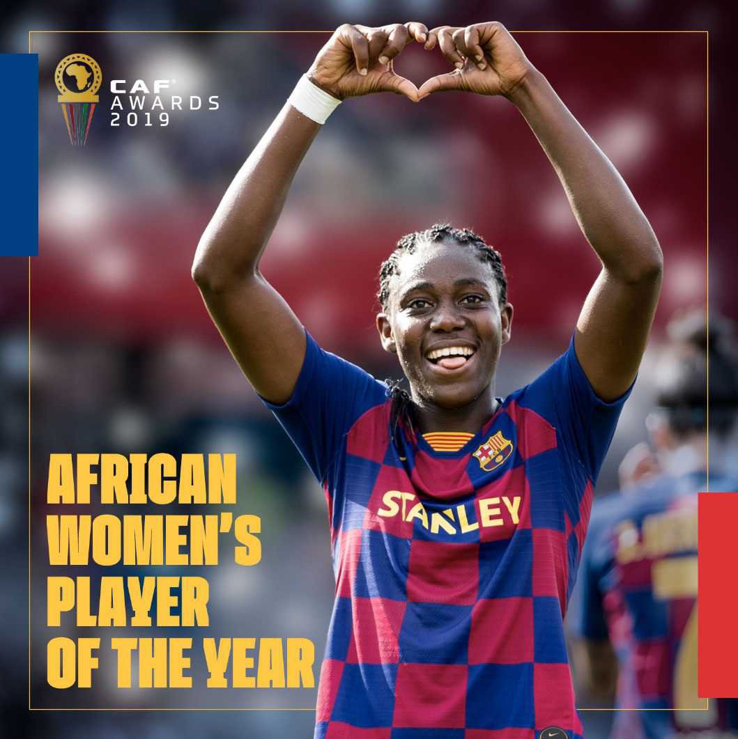 Oshoala Named African Player of the Year for 2019 