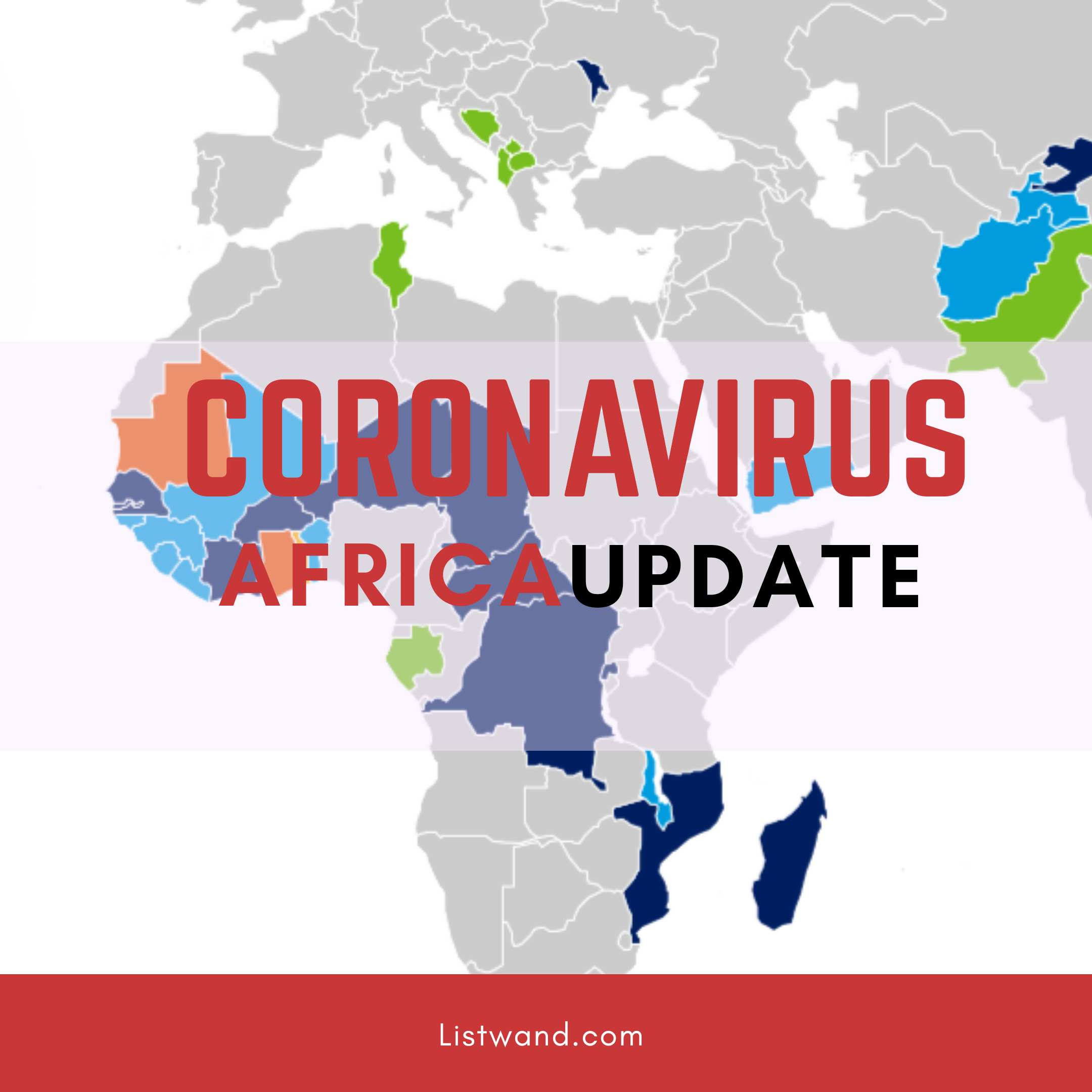 Coronavirus cases in Sub Saharan Africa 
