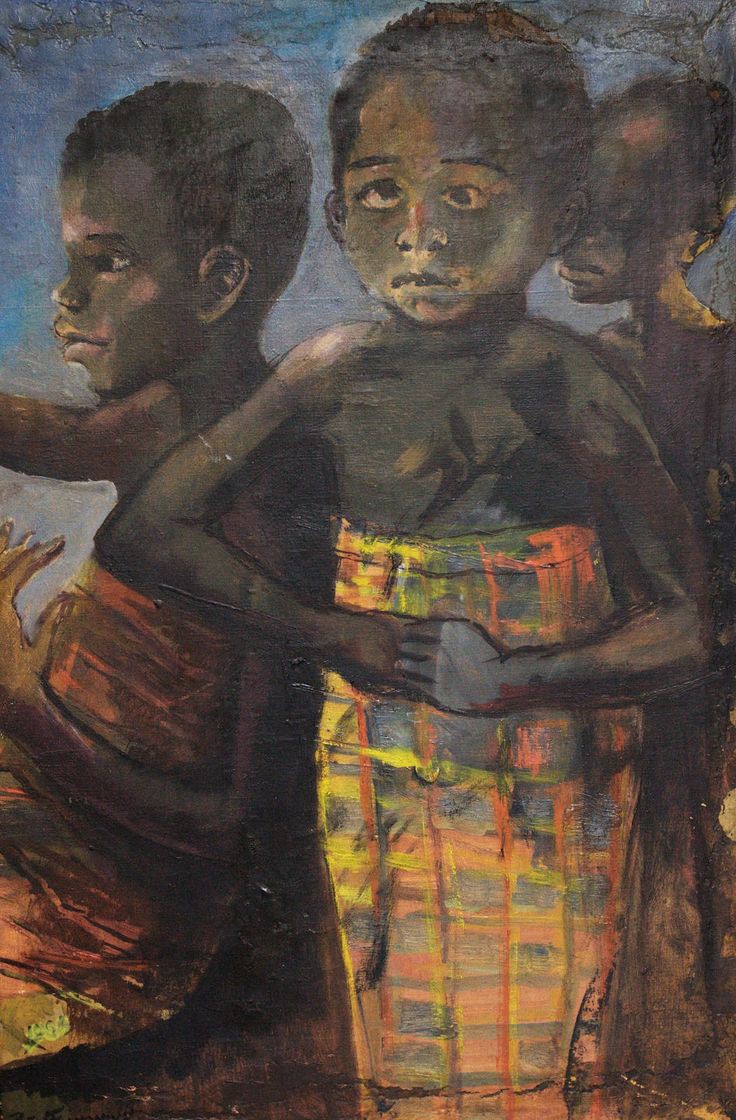 Ben Enwonwu's Three Biafran Children