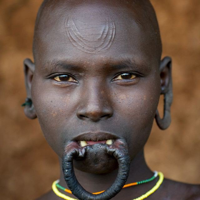 Scarification in suri tribe in Ethiopia 