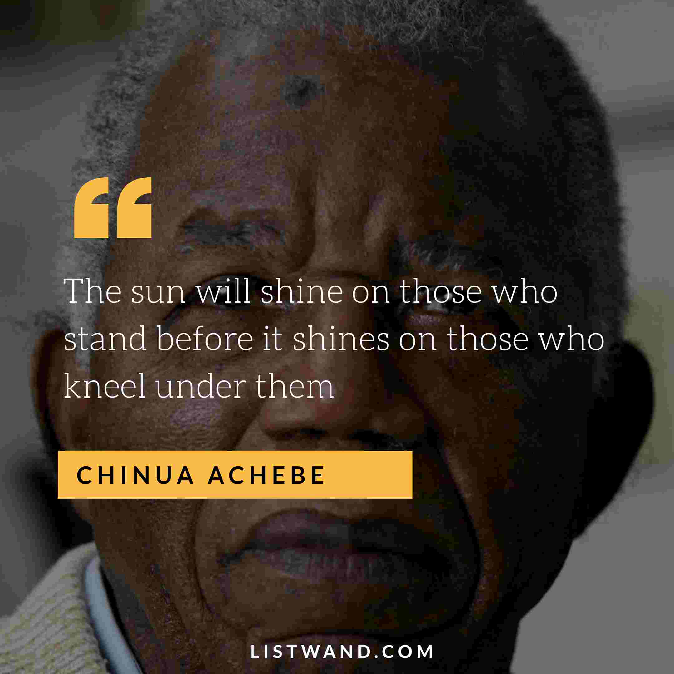 13 Quotes to Remember Chinua Achebe on his 90th Posthumous Birthday