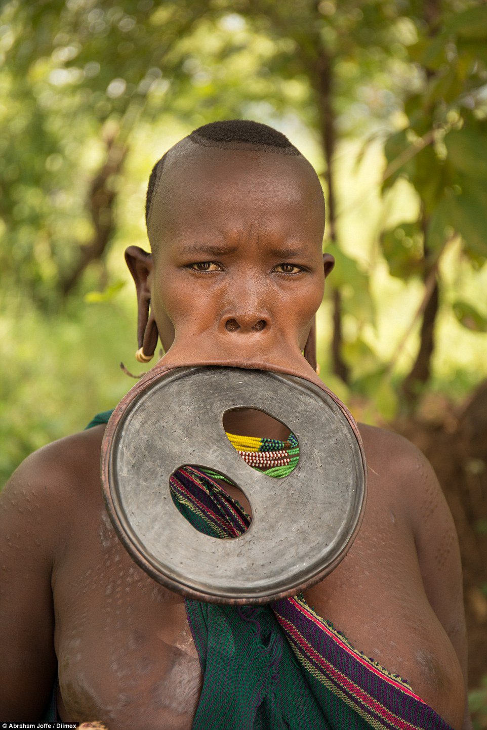 African tribal lip plates