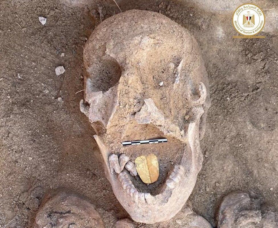 Ancient Mummies With Golden Tongues Unearthed in Egypt