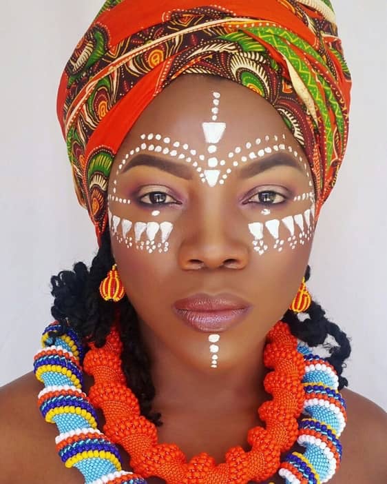African Tribal Body & Face Painting