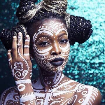African Tribal Body & Face Painting