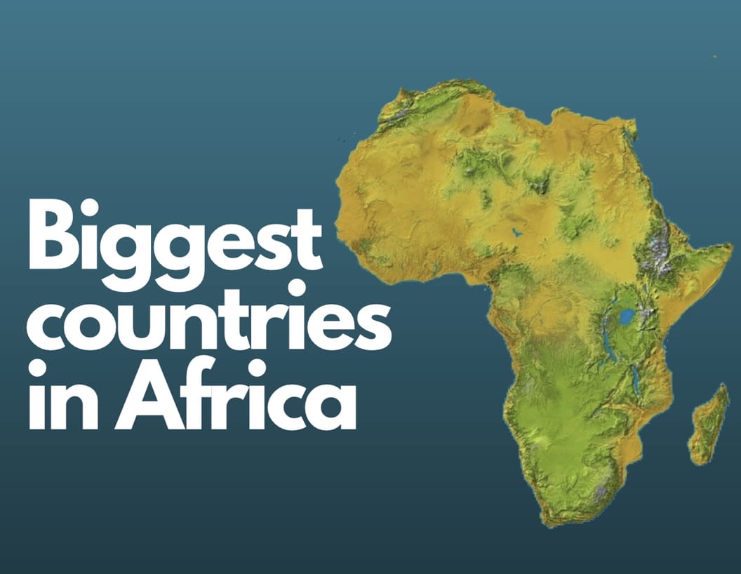 top 10 biggest countries in Africa