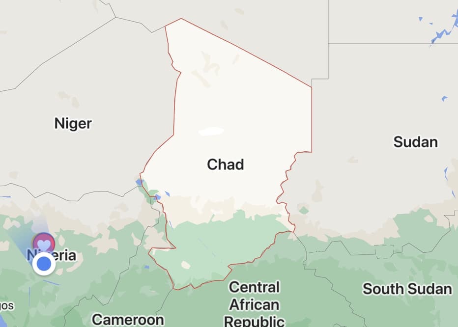 Map of chad