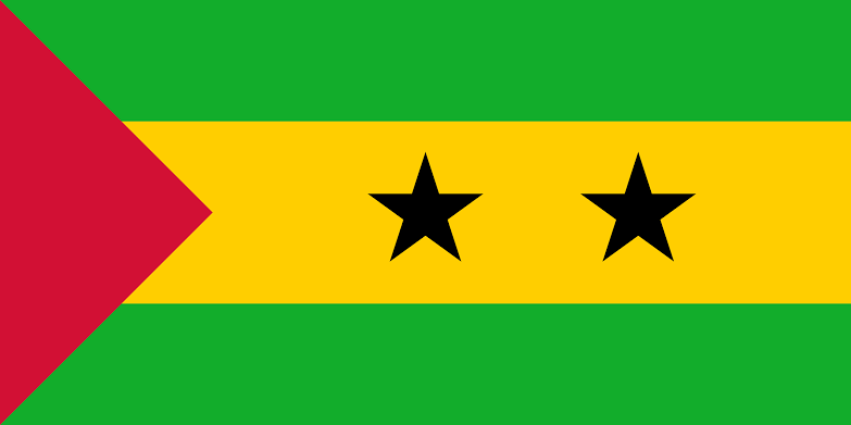 Sao Tomé and Príncipe population, flag