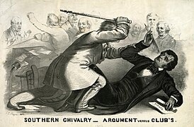The caning of Charles sumner 