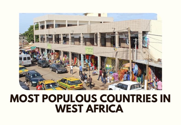 Most populated countries in West Africa 