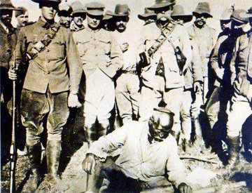 Inkosi Sigananda Shezi captured by British forces 