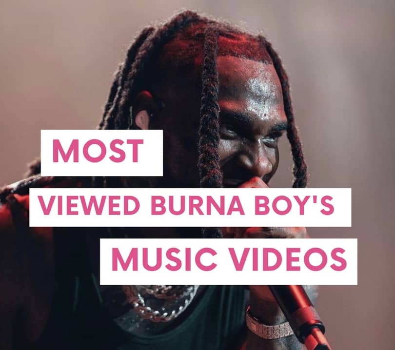 Most Watched burna boy's Music Videos On YouTube, 2019