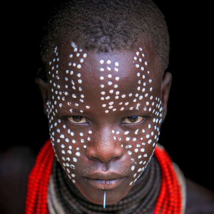 Traditional African Face Painting Designs